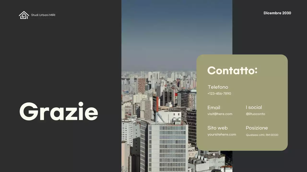 Portafoglio di architettura verde minimalista