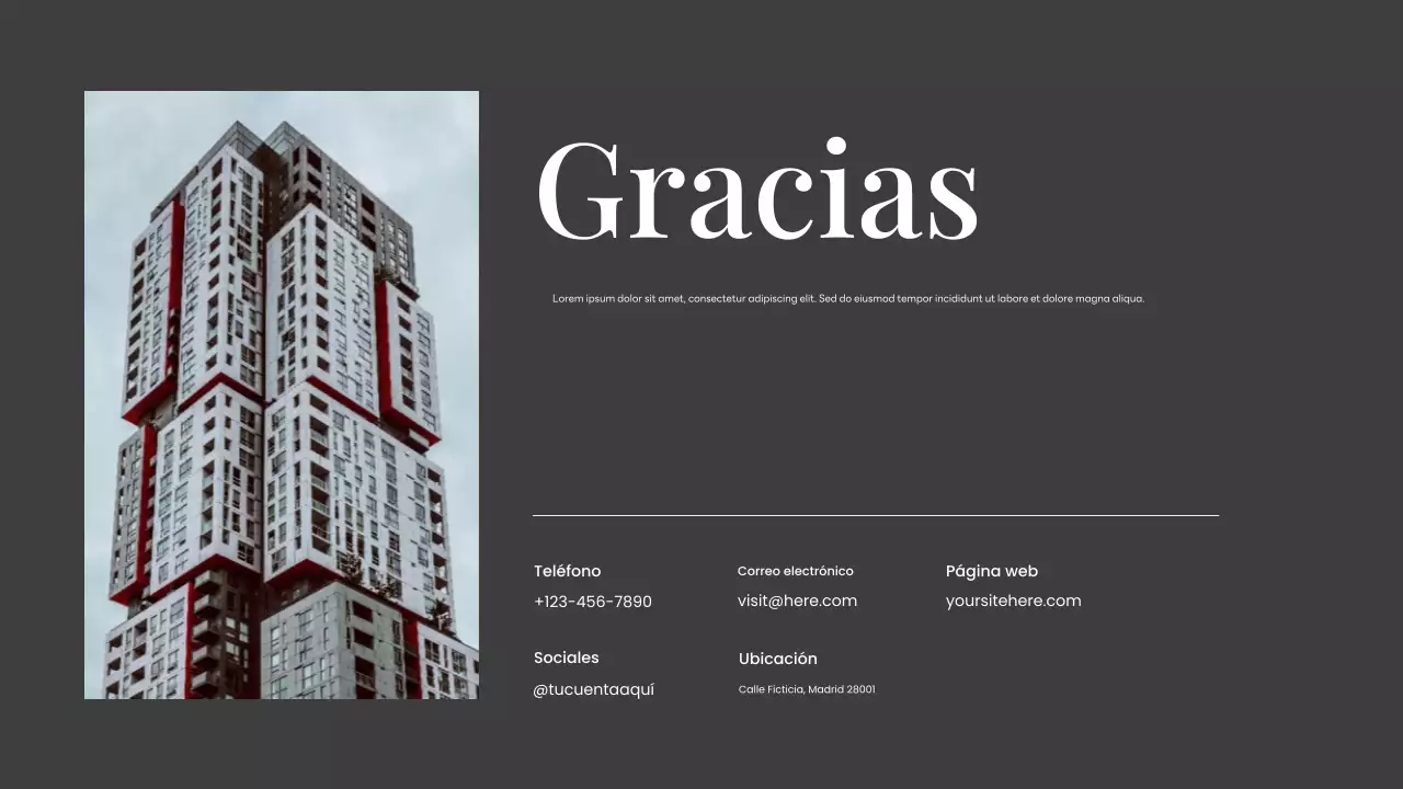 Cartera negra de arquitectura moderna