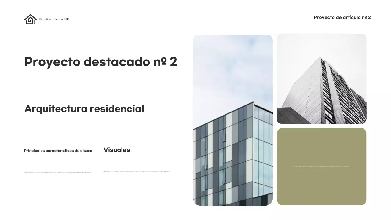 Cartera de Arquitectura Minimalista Verde