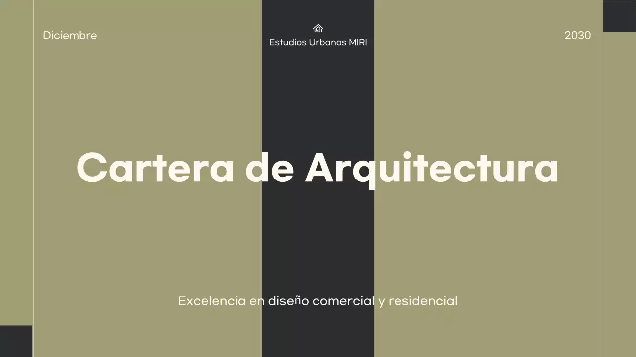 Cartera de Arquitectura Minimalista Verde