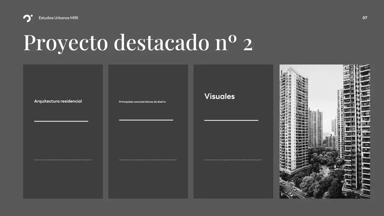 Cartera negra de arquitectura moderna