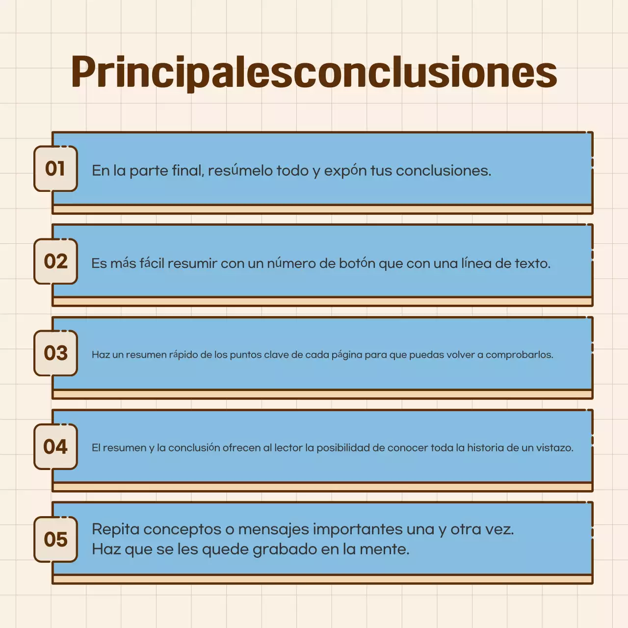 Tarjetas limpias y centradas en el texto en azulRedacción de noticias