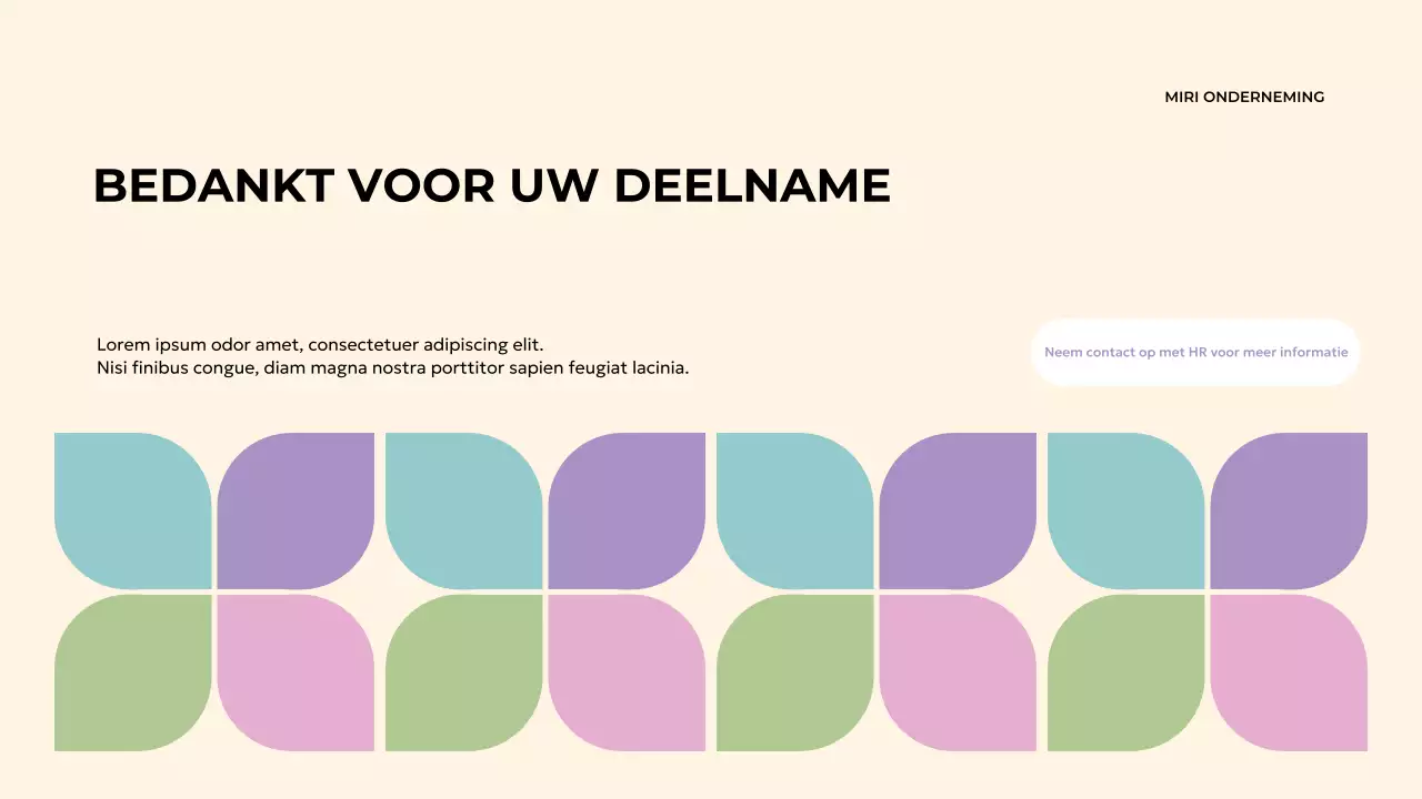 beige geometrische inwerkgids