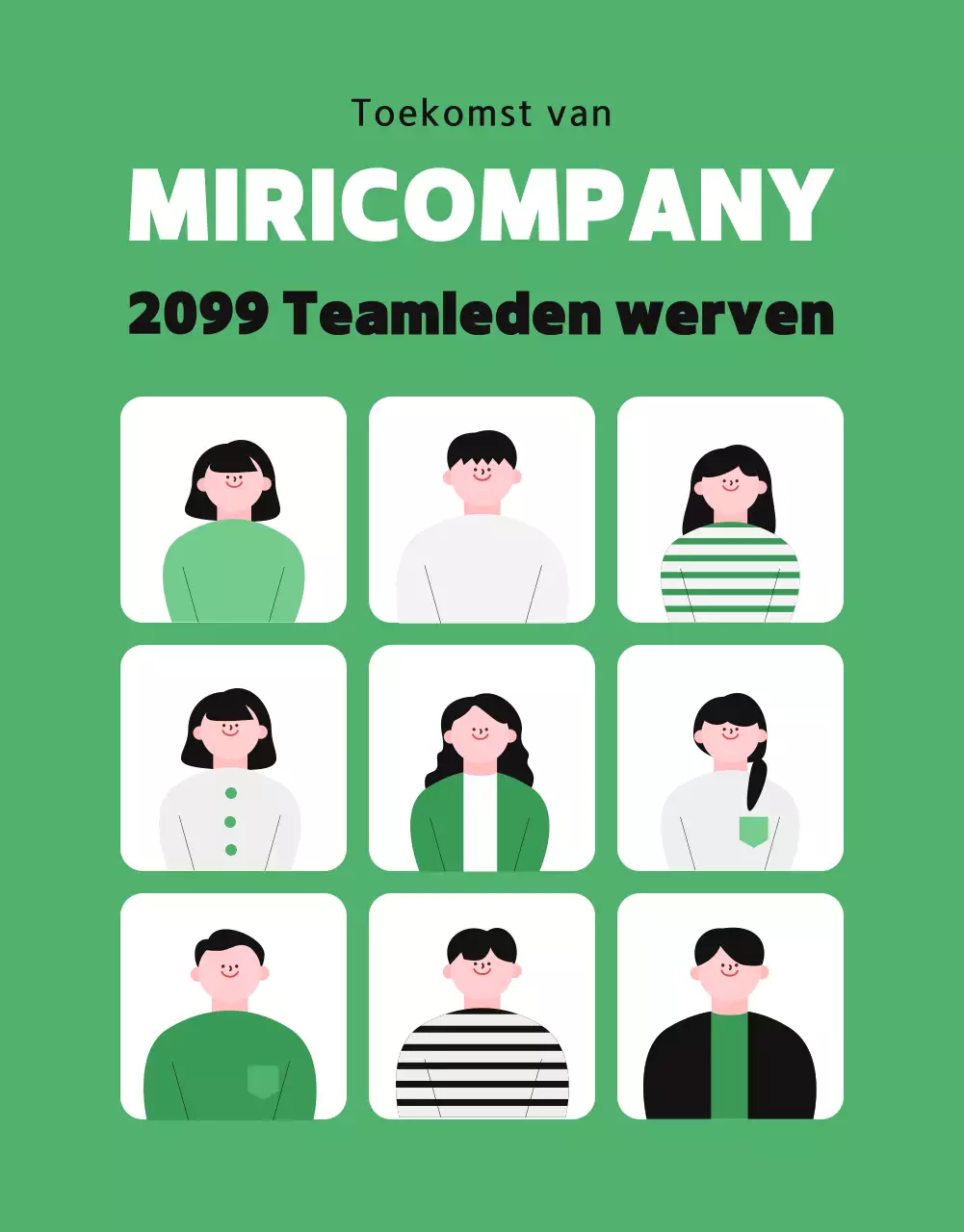 De werving van het Green Simple-team bevorderen