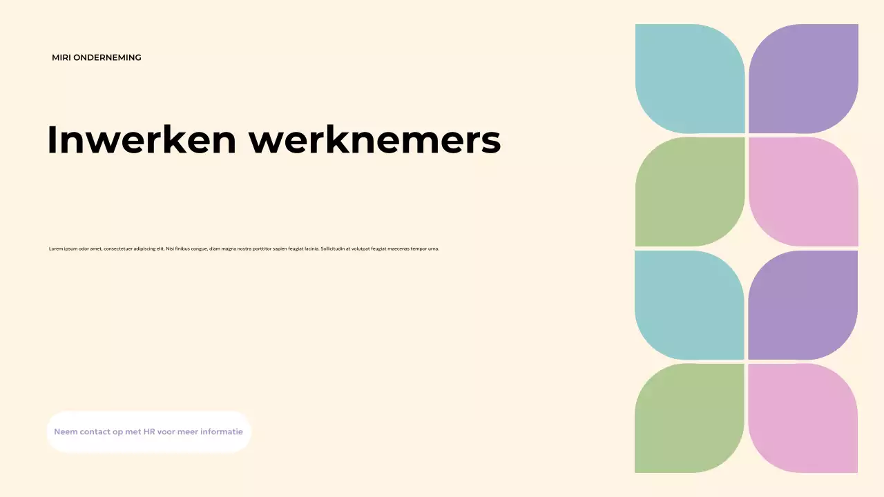 beige geometrische inwerkgids