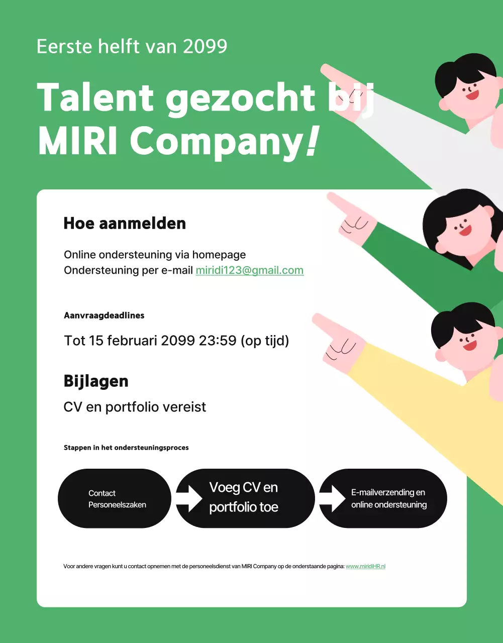 De werving van het Green Simple-team bevorderen