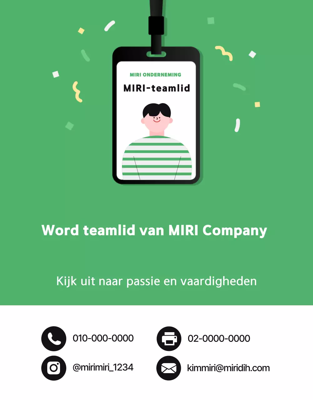 De werving van het Green Simple-team bevorderen