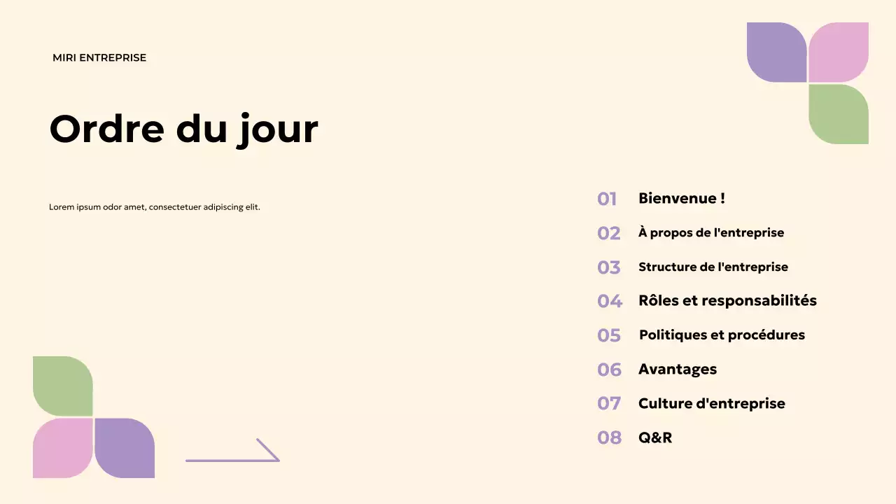 Guide d'intégration géométrique beige