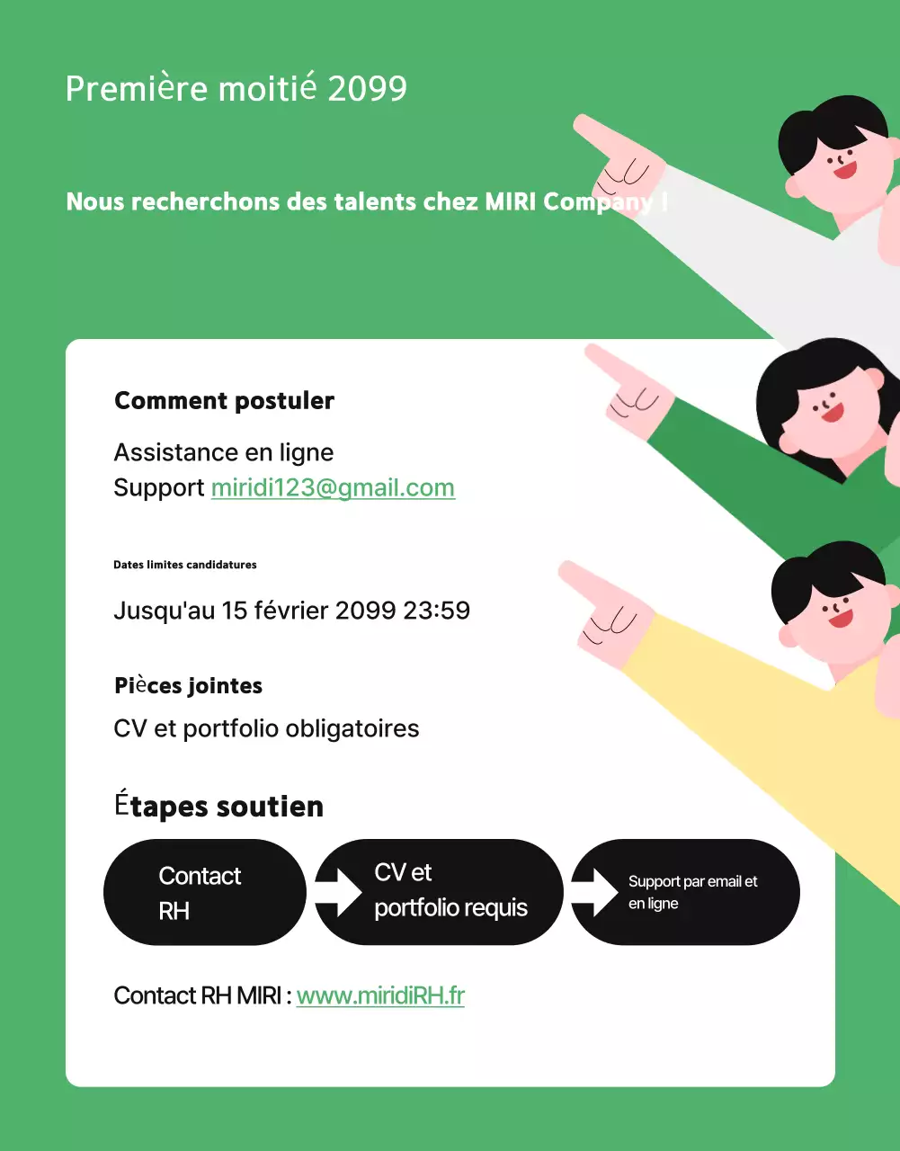 Promouvoir le recrutement au sein de l'équipe Green Simple