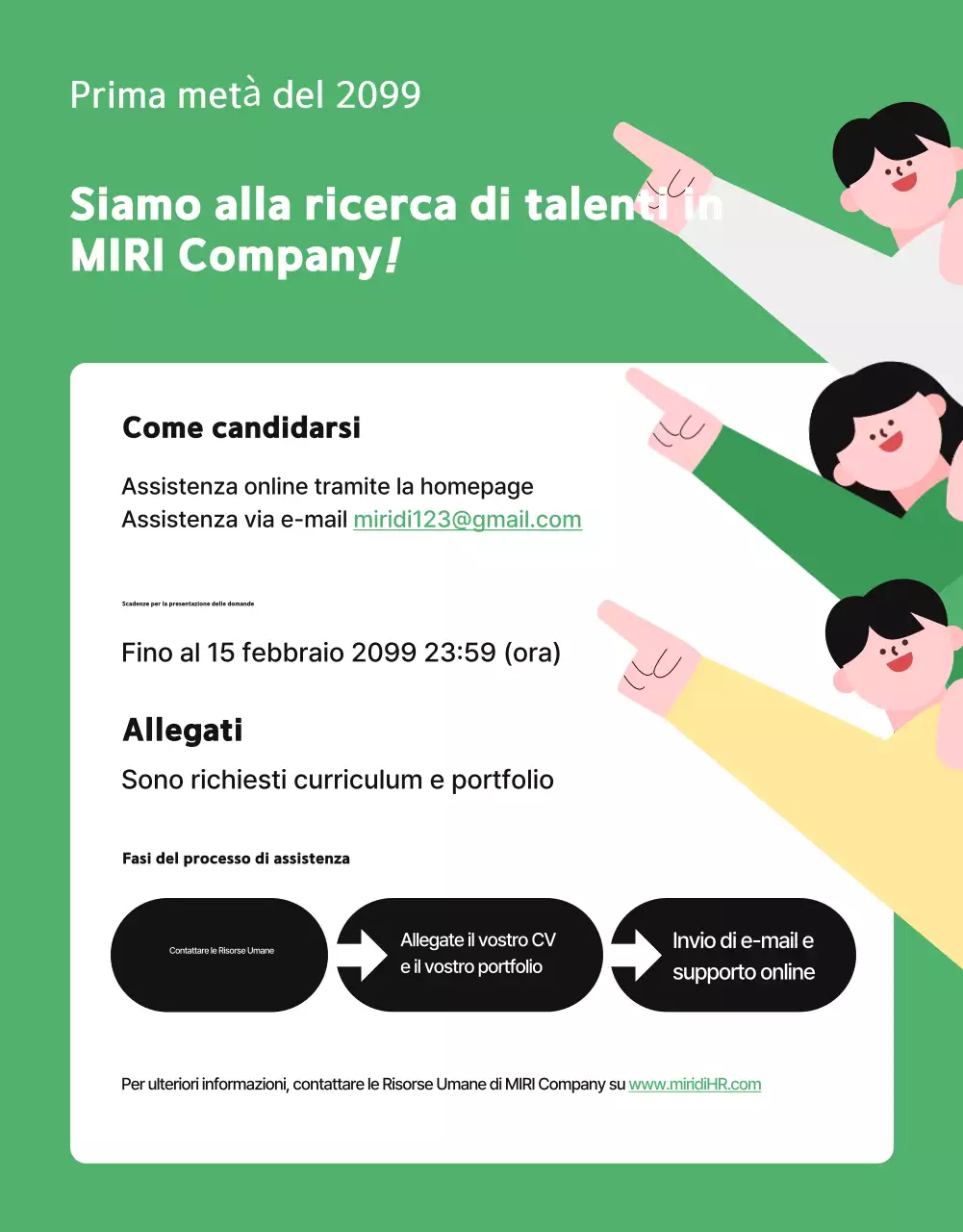 Promuovere l'assunzione nel team di Green Simple