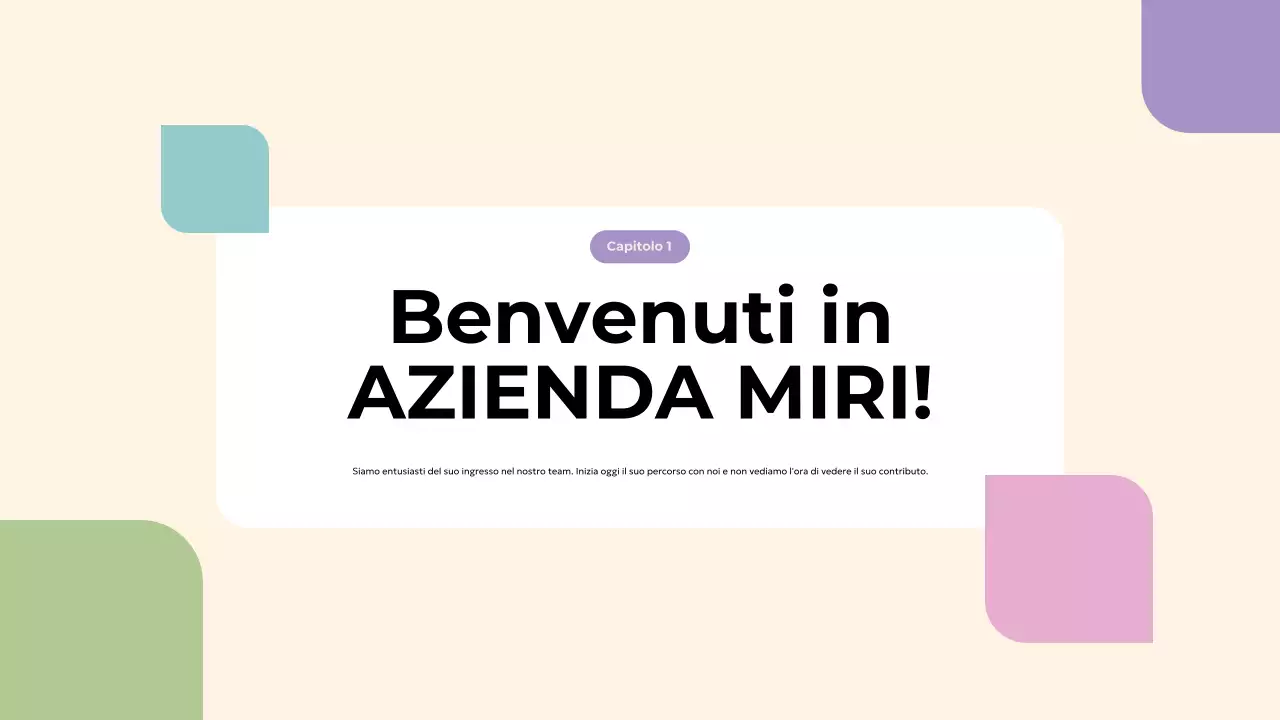 guida geometrica beige per l'onboarding