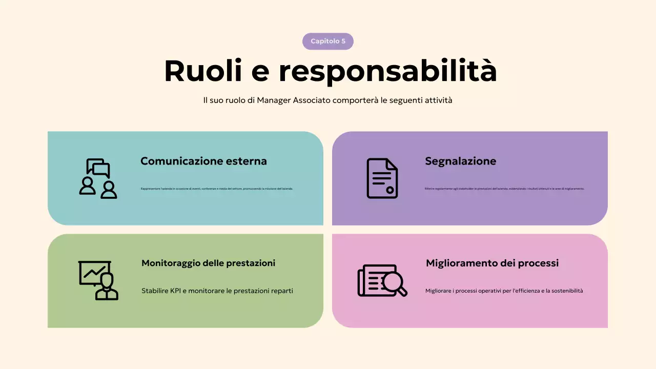 guida geometrica beige per l'onboarding