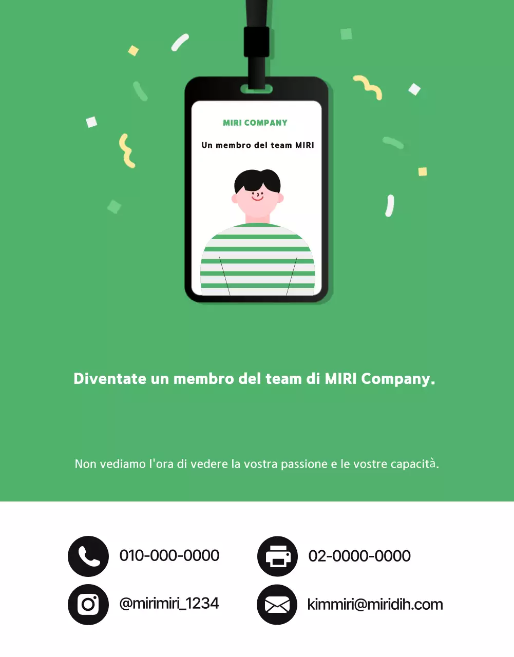 Promuovere l'assunzione nel team di Green Simple