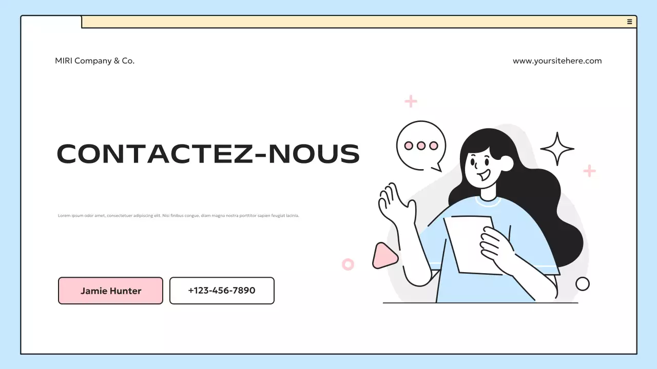 plan d'affaires blue modern