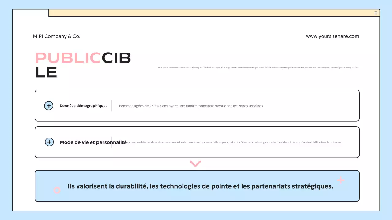 plan d'affaires blue modern