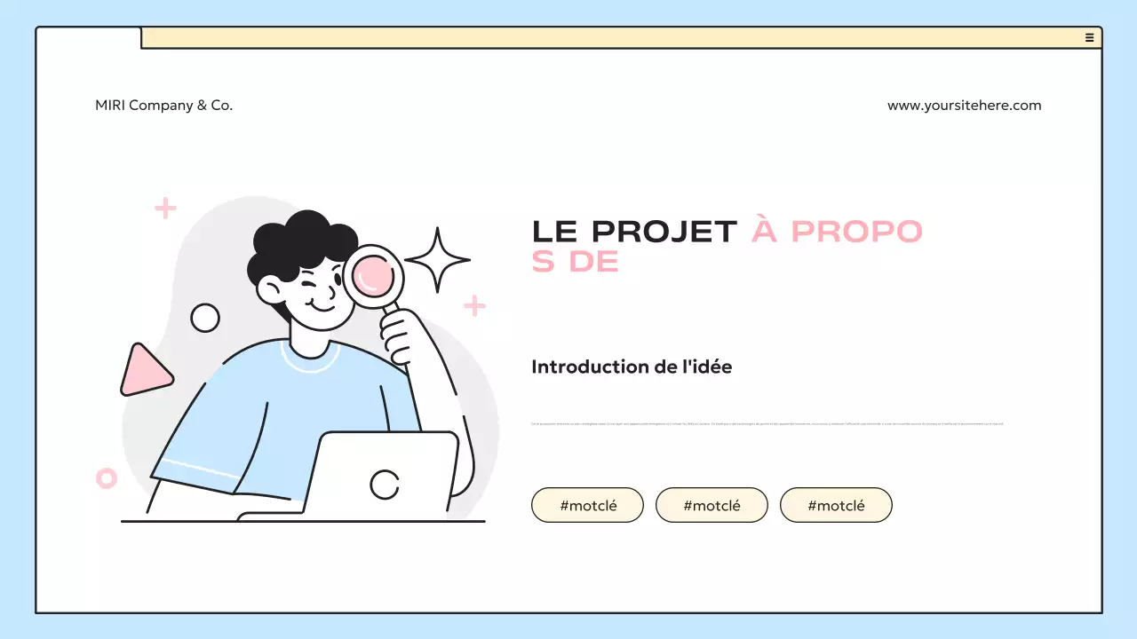 plan d'affaires blue modern