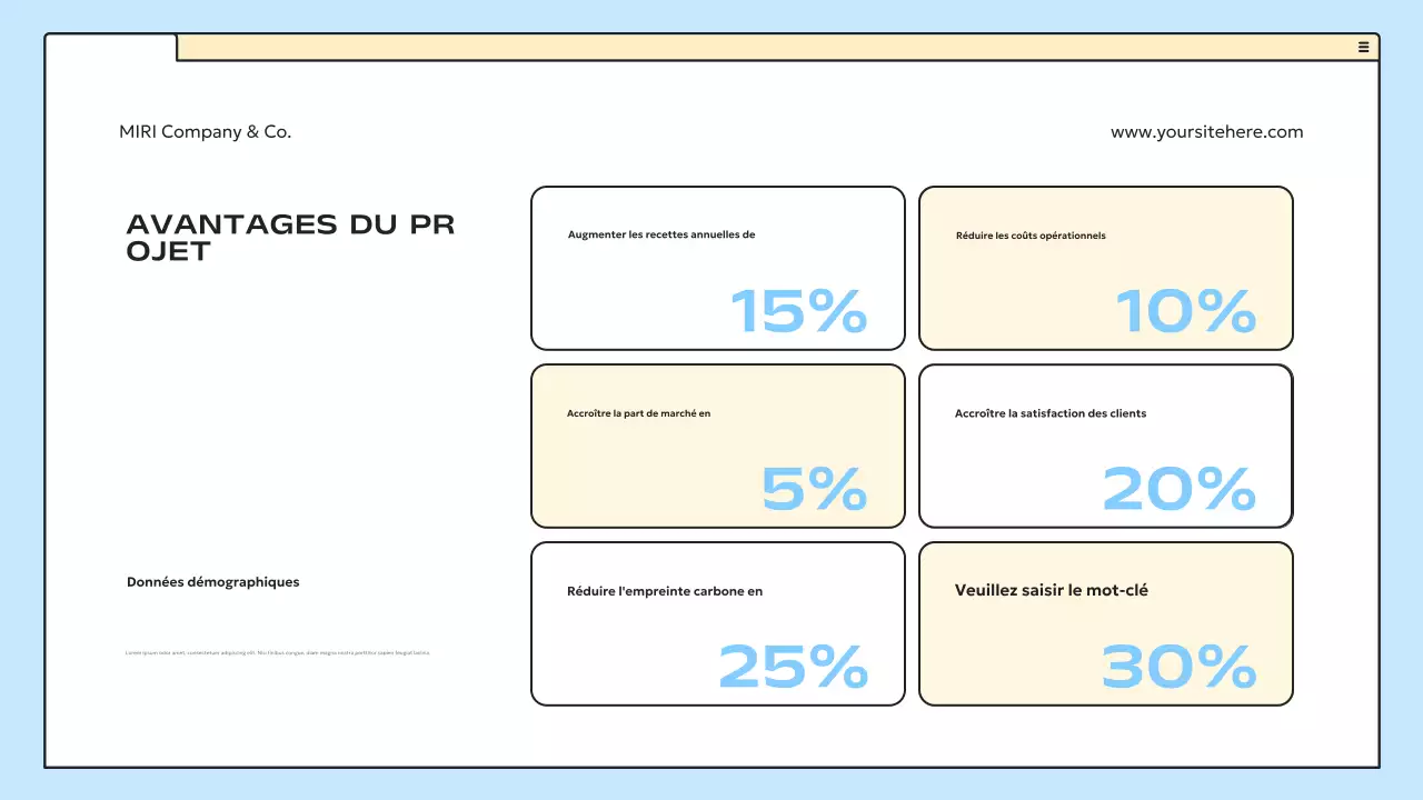 plan d'affaires blue modern