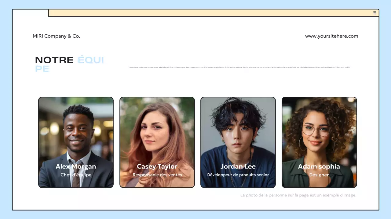 plan d'affaires blue modern