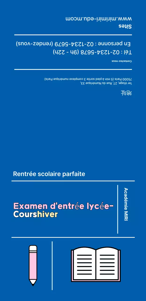 Faites la promotion de votre école moderne avec de jolies icônes