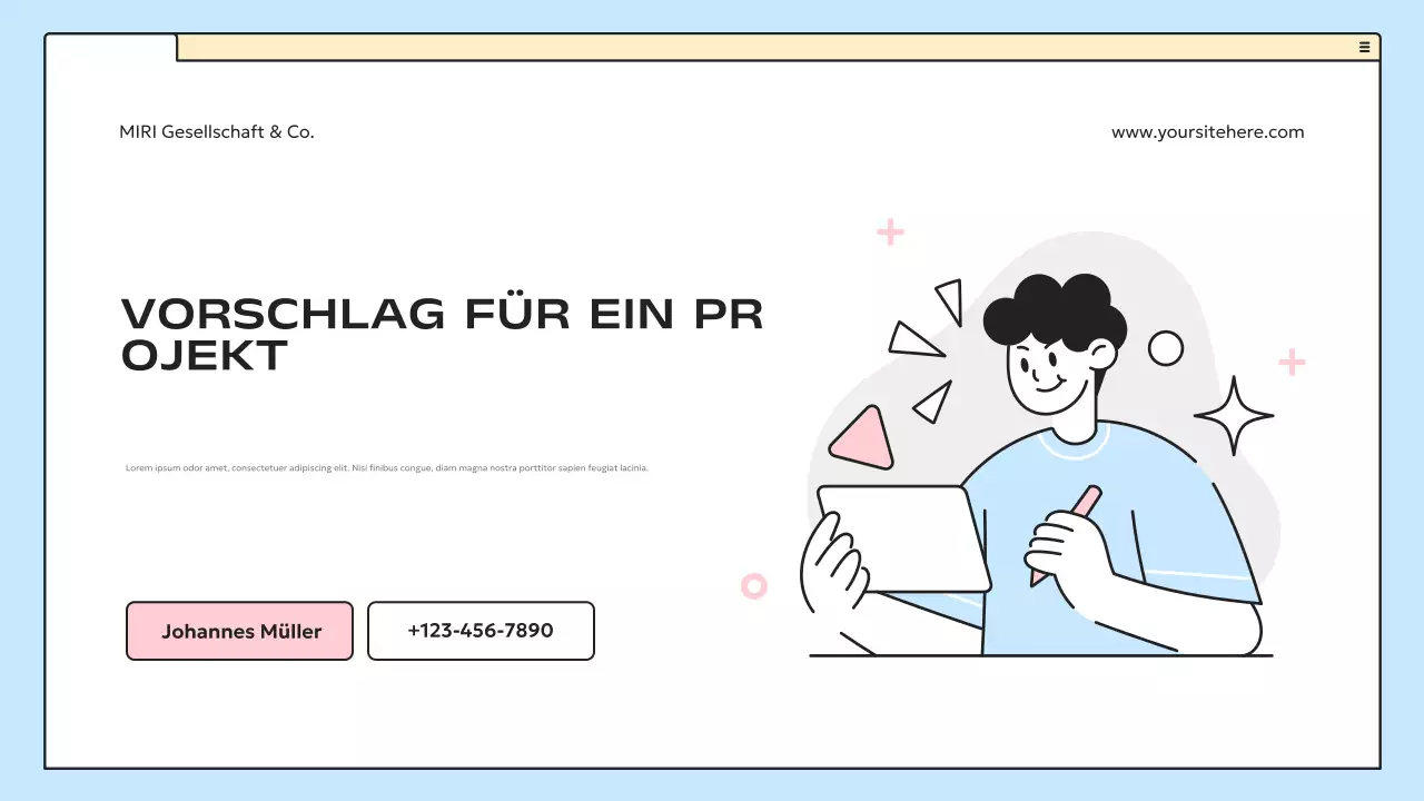 blue modern business plan