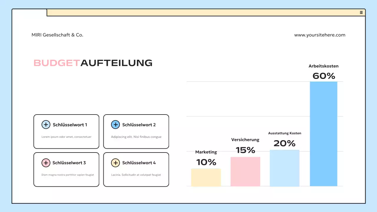 blue modern business plan