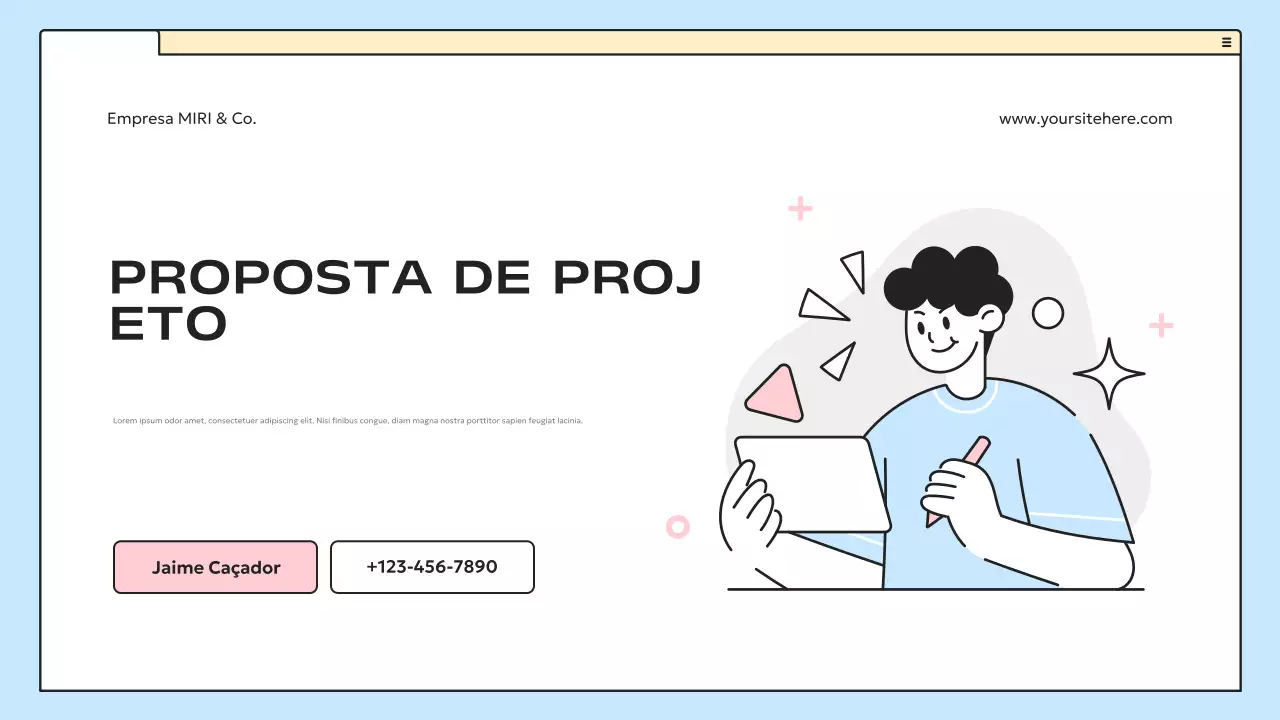 plano de negócios blue modern