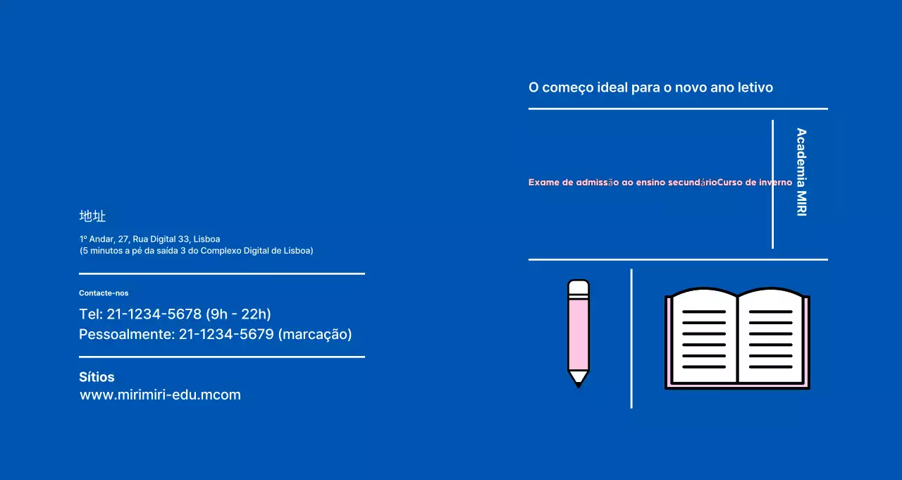 Promova a sua escola moderna com ícones bonitos