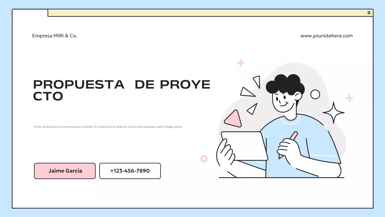 blue modern business plan