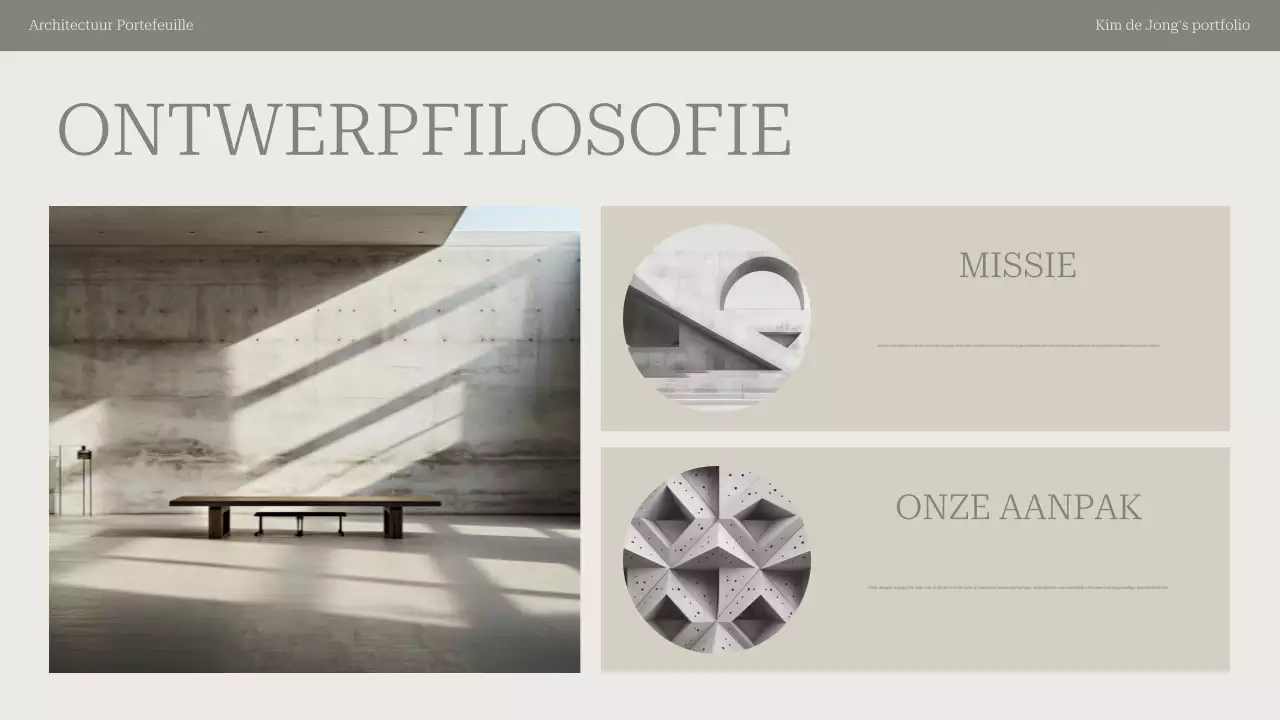portfolio sage moderne architectuur