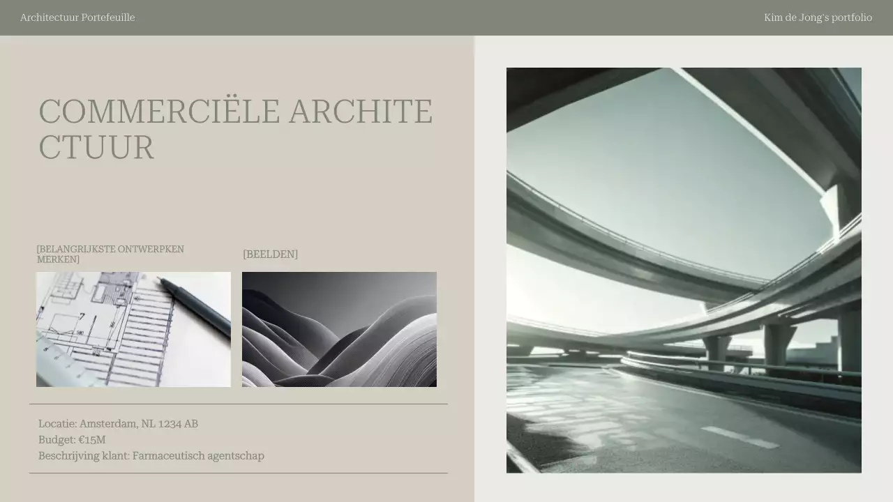 portfolio sage moderne architectuur