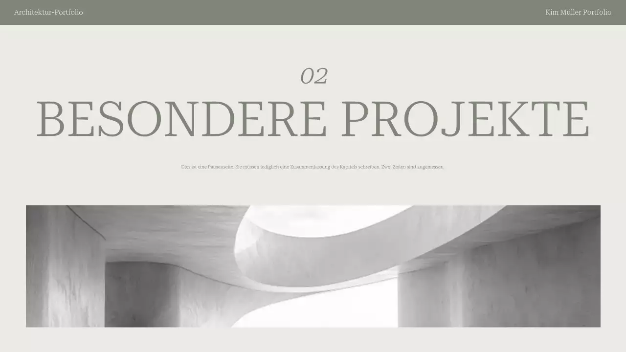 weise moderne architektur portfolio