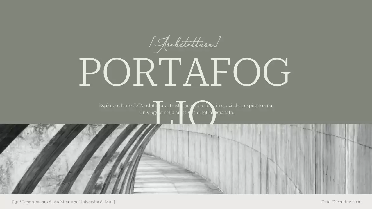 portfolio di architettura moderna sage