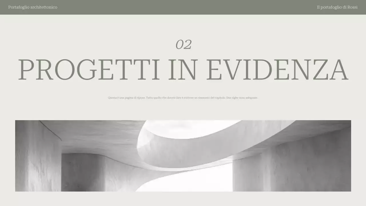 portfolio di architettura moderna sage