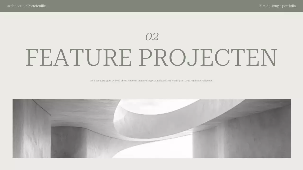 portfolio sage moderne architectuur