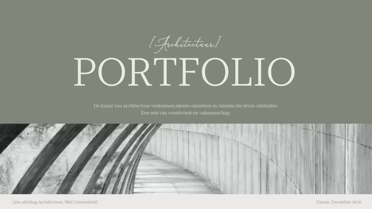 portfolio sage moderne architectuur
