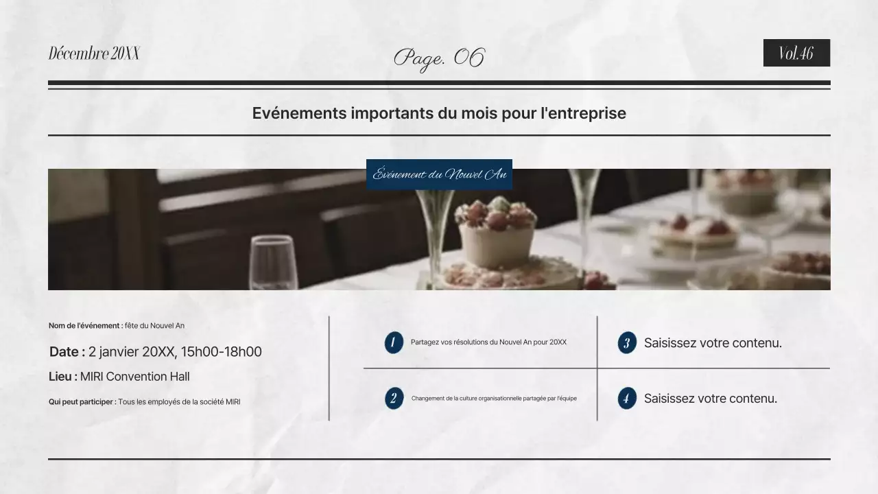 Reportages d'entreprise gris et modernes