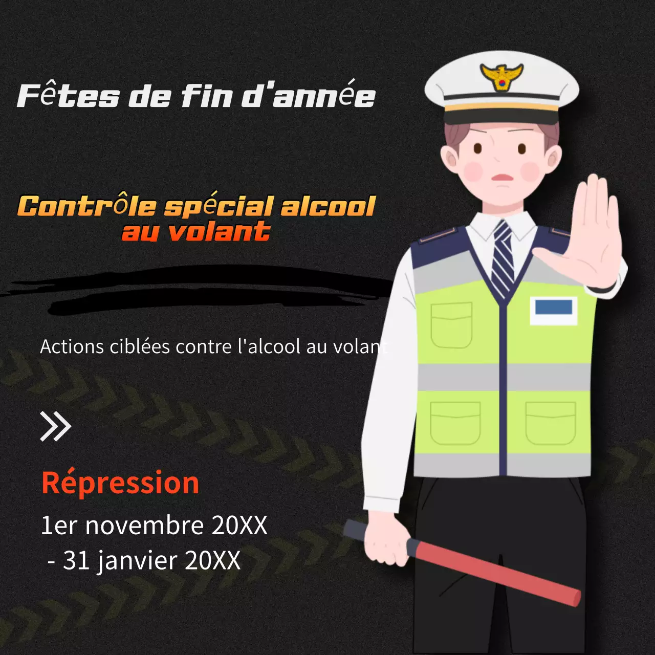 Campagne de sécurité contre l'alcool au volant menée par les Noirs