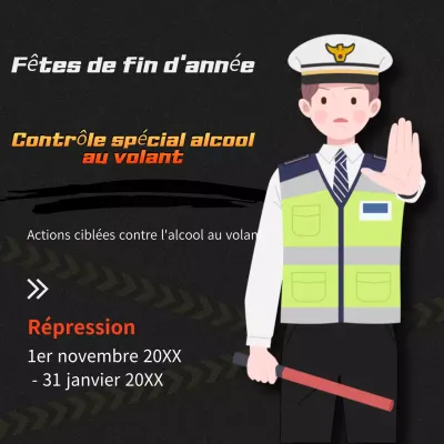 Campagne de sécurité contre l'alcool au volant menée par les Noirs