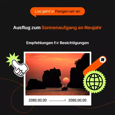 Orange Modern Reiseführer