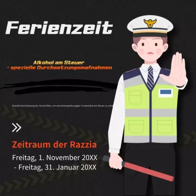 Sicherheitskampagne zum Thema Alkohol am Steuer unter Schwarzen