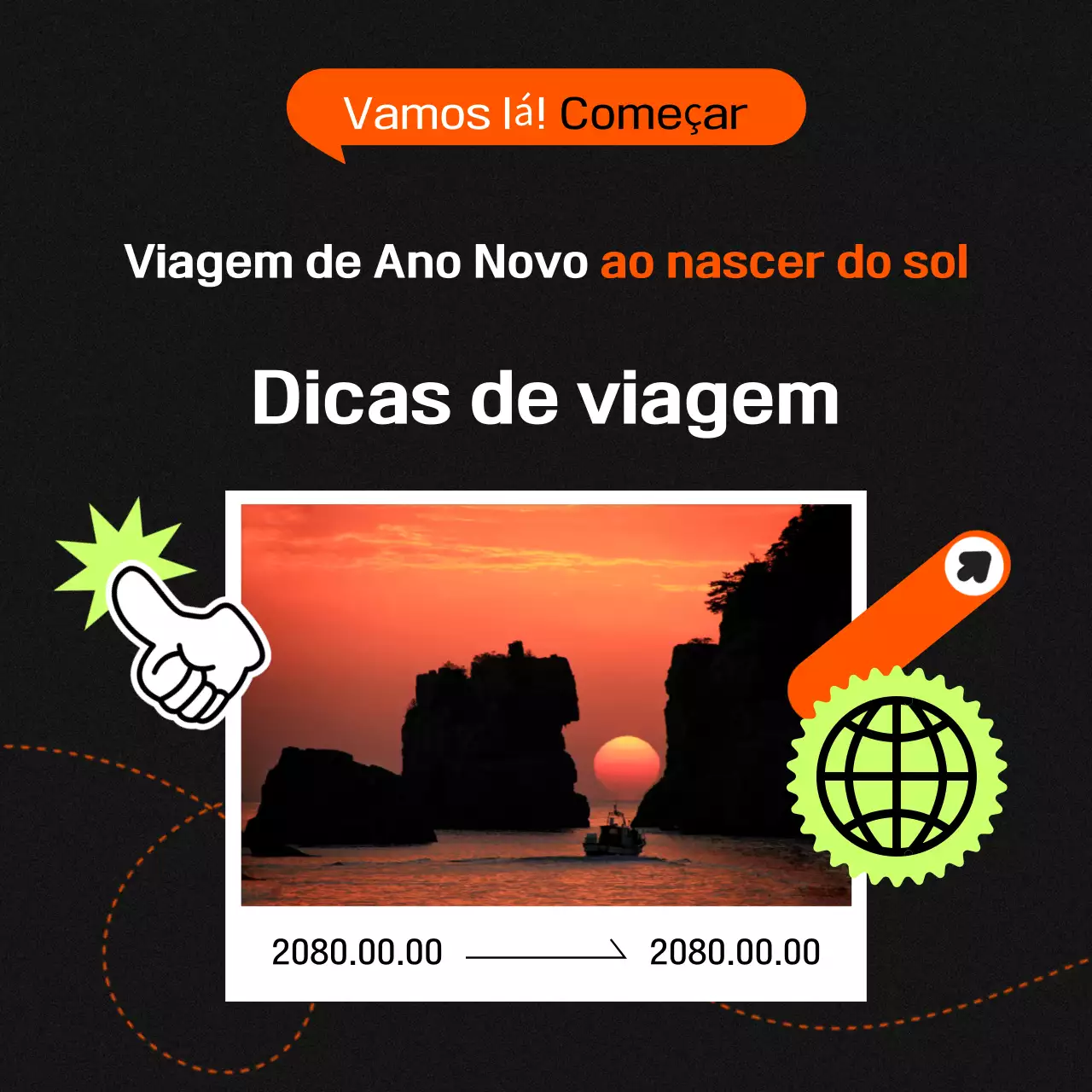 Guia de viagem de Orange Modern