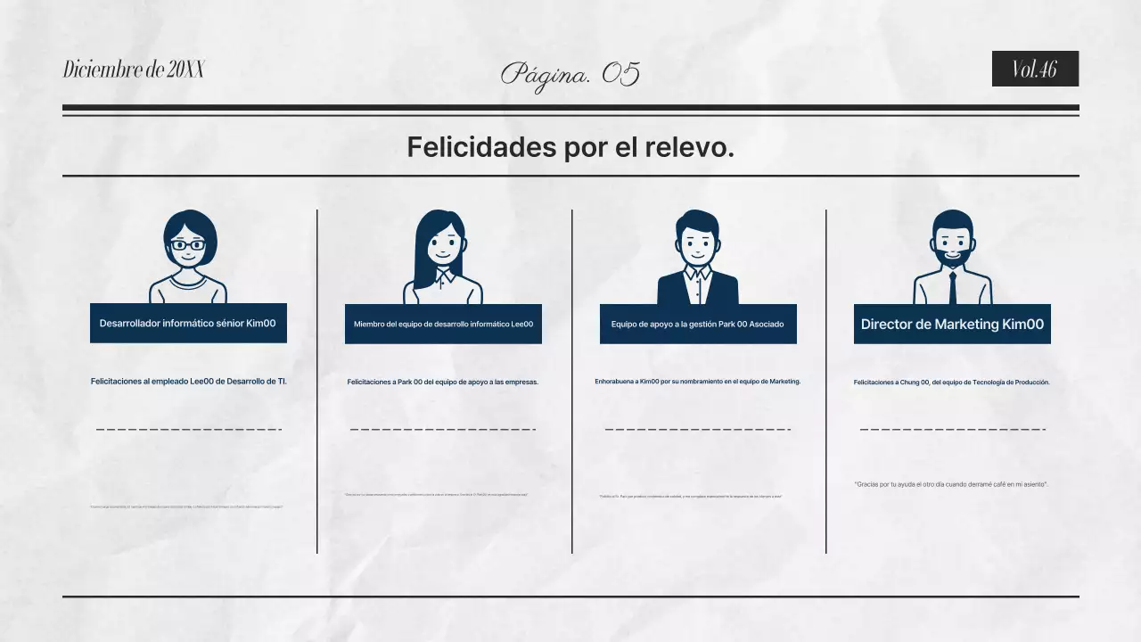 Reportajes corporativos grises y modernos