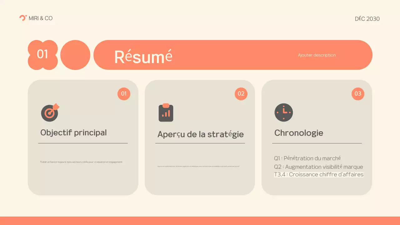 plan d'affaires moderne gris