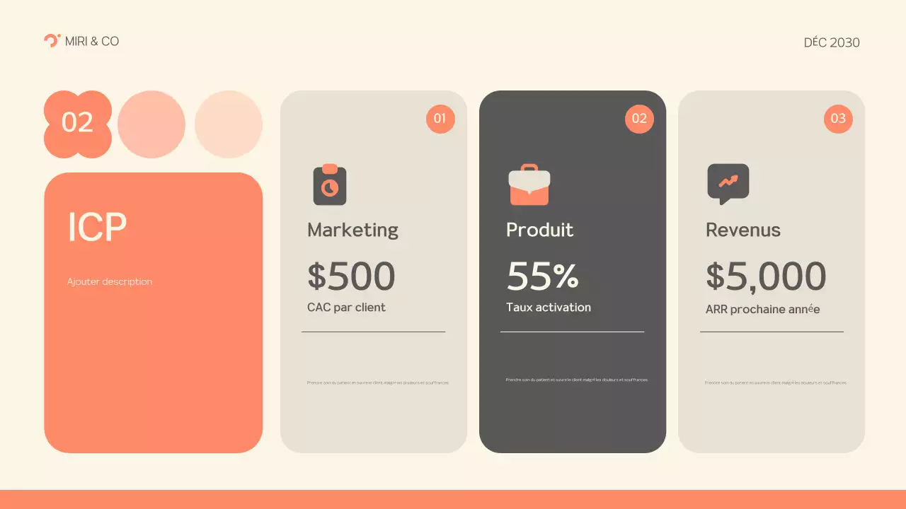 plan d'affaires moderne gris