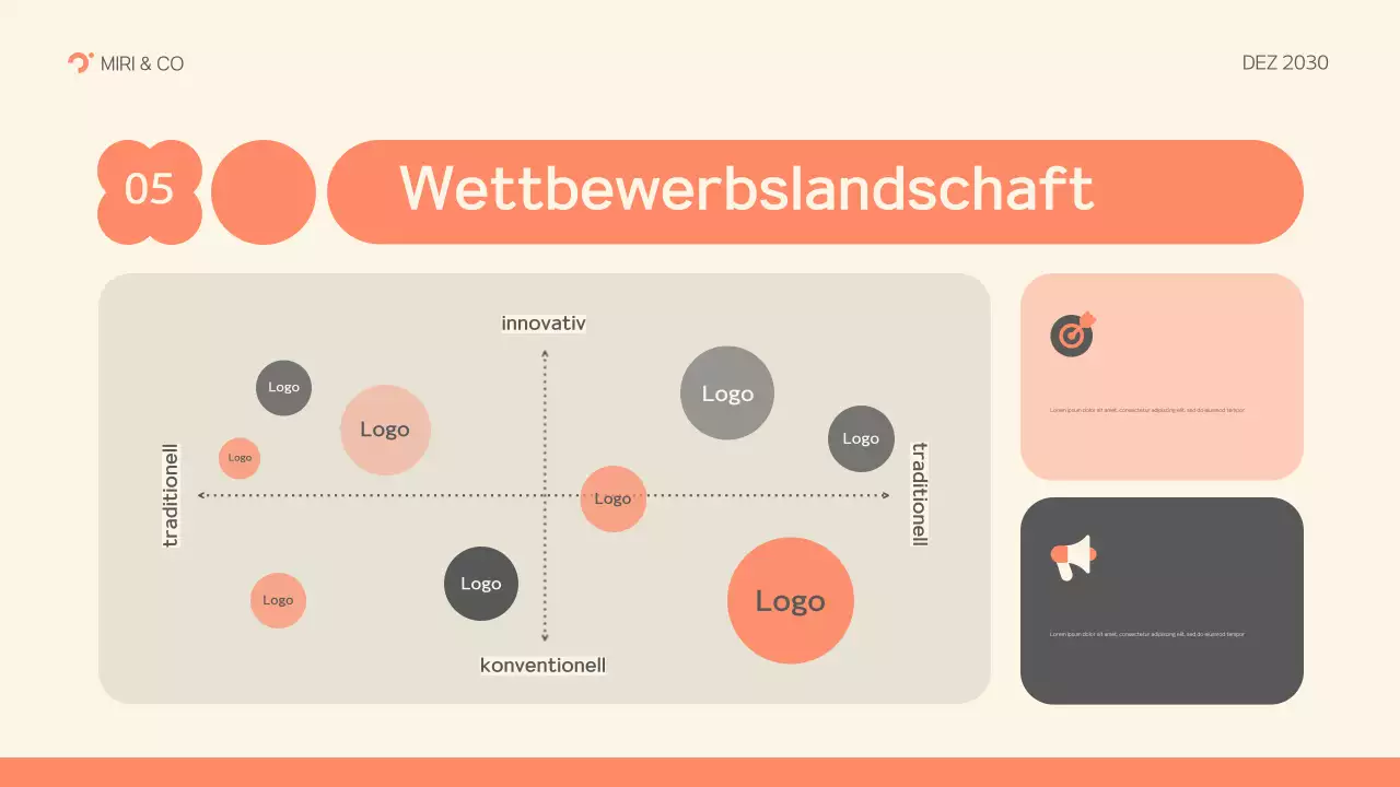 grauer moderner Businessplan