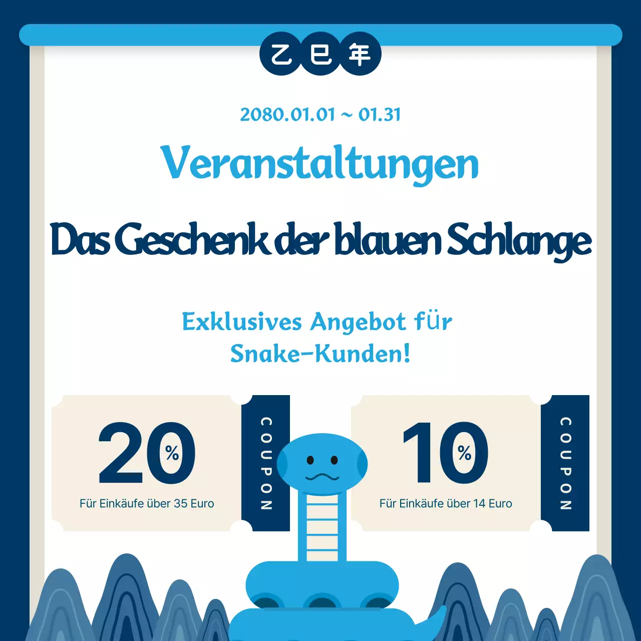 Blue Simple Event-Leitfaden