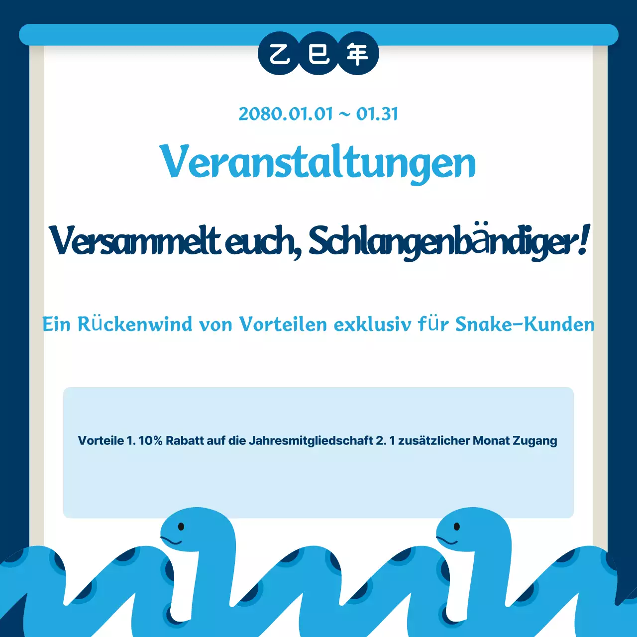 Blue Simple Event-Leitfaden