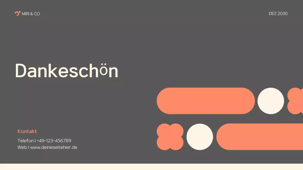 grauer moderner Businessplan