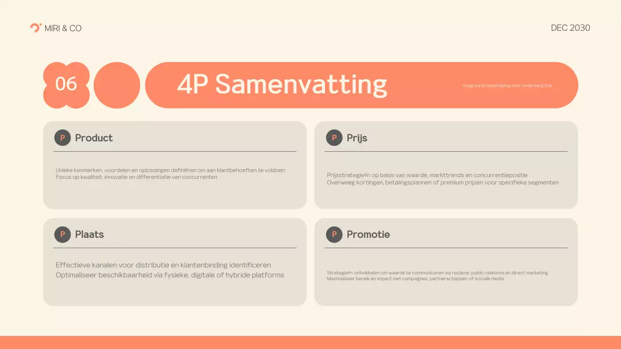 grijs modern ondernemingsplan