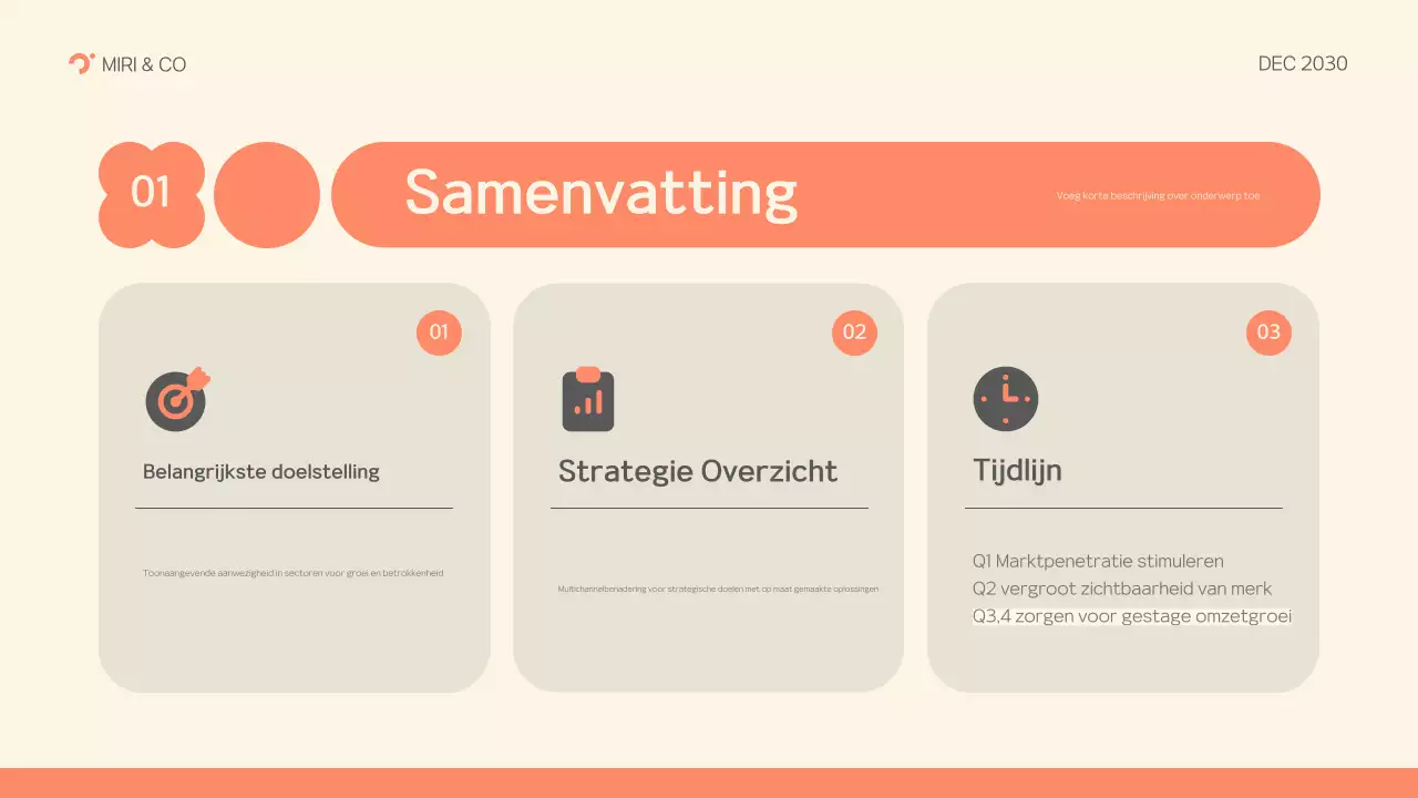 grijs modern ondernemingsplan